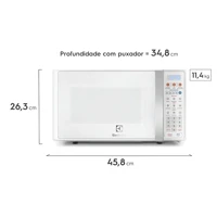 Imagem da promoção Micro-ondas Electrolux 20L Branco com Função Tira Odor e Descongelar MTO30 127v