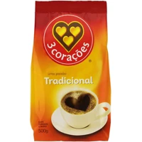 Imagem da Promoção 3 Corações Café Torrado E Moído Tradicional Pacote 500g