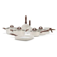 Imagem da promoção Conj de Panelas 8 Peças Ceramic Life Smart Plus Vanilla - BrinoxConj de Panelas 8 Peças Ceramic Life