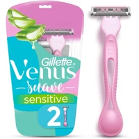 Imagem da promoção GILLETTE Venus Suave Sensitive, Aparelho de Depilação Feminino, 2 Aparelhos