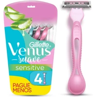 Imagem da Promoção Aparelho de Depilação Descartável Suave Sensitive Gillette Venus 4 Unidades