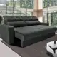Sofá 3 Lugares Clean Retrátil Reclinável Cama Inbox - Cinza - Liso em oferta