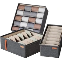 Imagem da oferta Kit Organizador de Gaveta - 6+7+20 Divisórias em Cinza (Tecido Catiônico) - Solução Completa para Or
