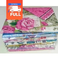 Imagem da promoção Cobre Leito Variados Estampados Matelados Face Única Casal ou Solteiro