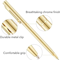 Imagem da promoção 6 Pacote Ouro Fino Canetas Esferográfica Tinta Preta Ponto Médio (1Mm), Bom Presente Para O Casament