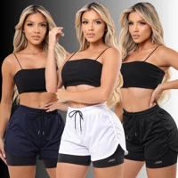 Imagem da promoção Kit 3 Short Duplo Compreensão Fitness Bermuda Feminino