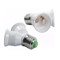 Imagem da promoção Kit 2 Bocal Soquete Adaptador Tipo Y Duplo Duas Lampadas em Único BocalE27