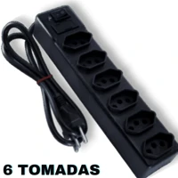 Imagem da promoção Promoção Régua Extensão Elétrica 6 Tomada Filtro Linha Bivot
