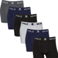 Imagem da promoção Kit 6 Cuecas Boxer Polo Wear Microfibra Sem Costura Original