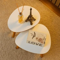 Imagem da promoção Conjunto 2 Mesas De Centro Francie Com Pés Plástico PVC Caramelo Para Sala De Estar Decorativa Eleg