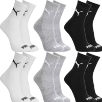 Imagem da promoção Kit 6 Pares Meias Puma Cano Médio Alto Atoalhada Original