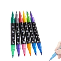 Imagem da promoção Caneta Marcadora acrílica Glitter Metalizada Ponta Dupla para Colorir Brilhante 24/48/72/96 Cores