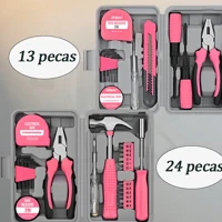 Imagem da promoção Kit de Ferramentas Rosa ✨ (13pcs & 24pcs) - Perfeito para Reparos Domésticos e DIY