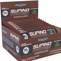 Imagem da promoção Banana Brasil Display Barra De Proteína Supino Protein Chocolate - 12 Unidades De 30G