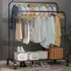 Arara de Roupa Cabideiro Com Sapateira Closet Preto Ikaza em oferta