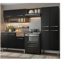 Imagem da promoção Armário de cozinha modulada completa compacta Emilly pop com armário e balcão GREM229002