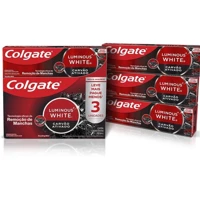 Imagem da promoção Creme Dental Clareador Luminous White Carvão Ativado 70g Colgate 3 Unidades
