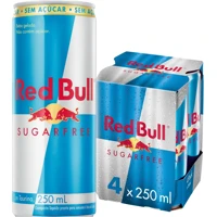 Imagem da promoção Pack de 4 Latas Red Bull Energético, Sem Açúcar, 250ml