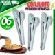 KIT 06 Pegador 20CM De Massa E Salada Em Aço Inox Para Cozinha Restaurantes Universal Variáveis em oferta