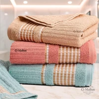 Imagem da promoção Kit 3 Toalha banho Banhão Canelada Tokio Luxo Gigante 140x75cm 100% Algodão