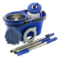 Imagem da promoção Esfregão Mop Perfect Balde Inox + 3 Refil + Cabo Longo Perfect Pro