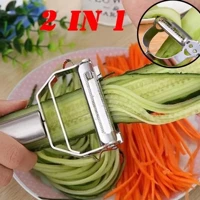 Imagem da promoção Descascador INOX Legumes Frutas Dupla Lâmina Móvel 2 Em 1/Descascador De Legumes Verduras Frutas pro