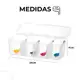 Porta Temperos Pote Condimentos Organizador Com Divisórias 4 Colheres Medidoras em oferta