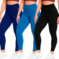 Imagem da promoção Calça Legging Benévola Feminina Poliamida Sem Costura Grossa Academia Fitness Cintura Alta Zero Tran
