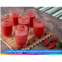 Imagem da promoção Jogo de Copos de Vidro 430ml 6 Peças Haus Concept Canelado