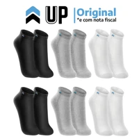 Imagem da promoção Kit 6 Pares Meias Up 3225 Soquete Cano Curto Baixo Algodão Meia Masculino Feminina Original
