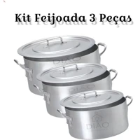 Imagem da promoção Kit panela feijoada de alumínio 3 peças