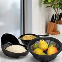 Imagem da promoção Kit Lava Tudo Escorredores Plástico Telados de Arroz Massas Fruas Legumes Alimentos Multiuso Resiste