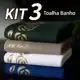 Kit 3 Toalha De Banho Luxo Monique Banhão 150x75cm Ótima Absorção em oferta