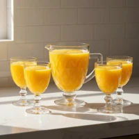 Imagem da oferta Kit Jarra 1,2L + 4 Taças 330ml Diamond