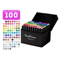 Imagem da promoção Conjunto Caneta Marcador Canetinha Ponta Dupla 100cores Kit