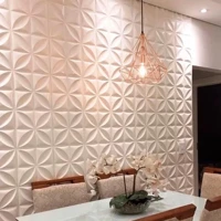 Imagem da promoção Kit C/ Até 100 UN Placas Revestimento PVC 3D Preto e Branco De Parede Decorativa 25x25cm Vários Kits