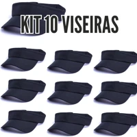 Imagem da promoção Kit Viseira Lisa 10 a 30 Unidades Proteção UV Esportiva Ajustável