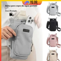 Imagem da promoção Bolsa de armazenamento com cordão para chaleira portátil para celular ao ar livre, capa para copo té