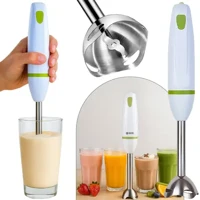 Imagem da promoção Mixer Blend Set Processador Portátil Em Inox Para Bebidas Sopas E Drinks Premium - Roohs Malibu Pres