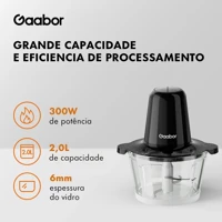 Imagem da promoção Processador Multislice Capacidade 2L Recipiente de Vidro 6mm 4 Lâminas 300W MG-15M02A