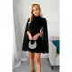 Vestido Canelado elegante com capa em oferta