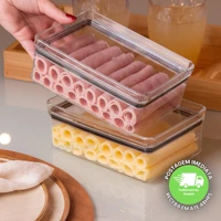 Imagem da promoção Kit 2 Porta Frios com Tampa Duplo 770ml Para Queijo Presunto Pote Hermético Mantimentos Acrilico