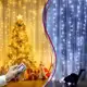 Cortina Led Pisca Natal Decoração Luzes Festa Casamento 3x3m em oferta
