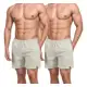 Kit 2 Short De Linho Masculino Básico Mauricinho Premium em oferta