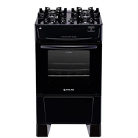 Imagem da promoção Fogão Mônaco 4 Bocas Preto Top Glass Com Mesa De Vidro Atlas - Preto