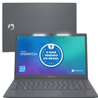 Imagem da promoção Notebook Positivo Vision C14 Lumina BAR Intel Celeron N4500 Windows 11 Home 8GB RAM 128GB eMMC 14"