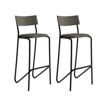 Imagem da promoção Kit 2 Banquetas Altas Cozinha Balcão 1747 Carraro Preto