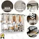 Guarda Roupa Dobravel Closet Aberto Organizador De Roupas Desmontavel E Arara Organizadora 4 Colunas em oferta