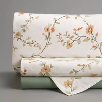 Imagem da promoção Jogo de Lençol 4 Peças Percal 400 Fios Toque Macio Queen King Cama Casal Luxo Premium