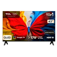 Imagem da promoção Smart TV TCL 43 Polegadas Full HD QLED S5K WiFi Bluetooth Google TV 2 HDMI HDR10 Dolby Audio 43S5K
